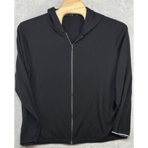 Greyson Cheyenne Hoodie Merino Wool Blend Full-Zip Dark Blue Men's Size 2XL